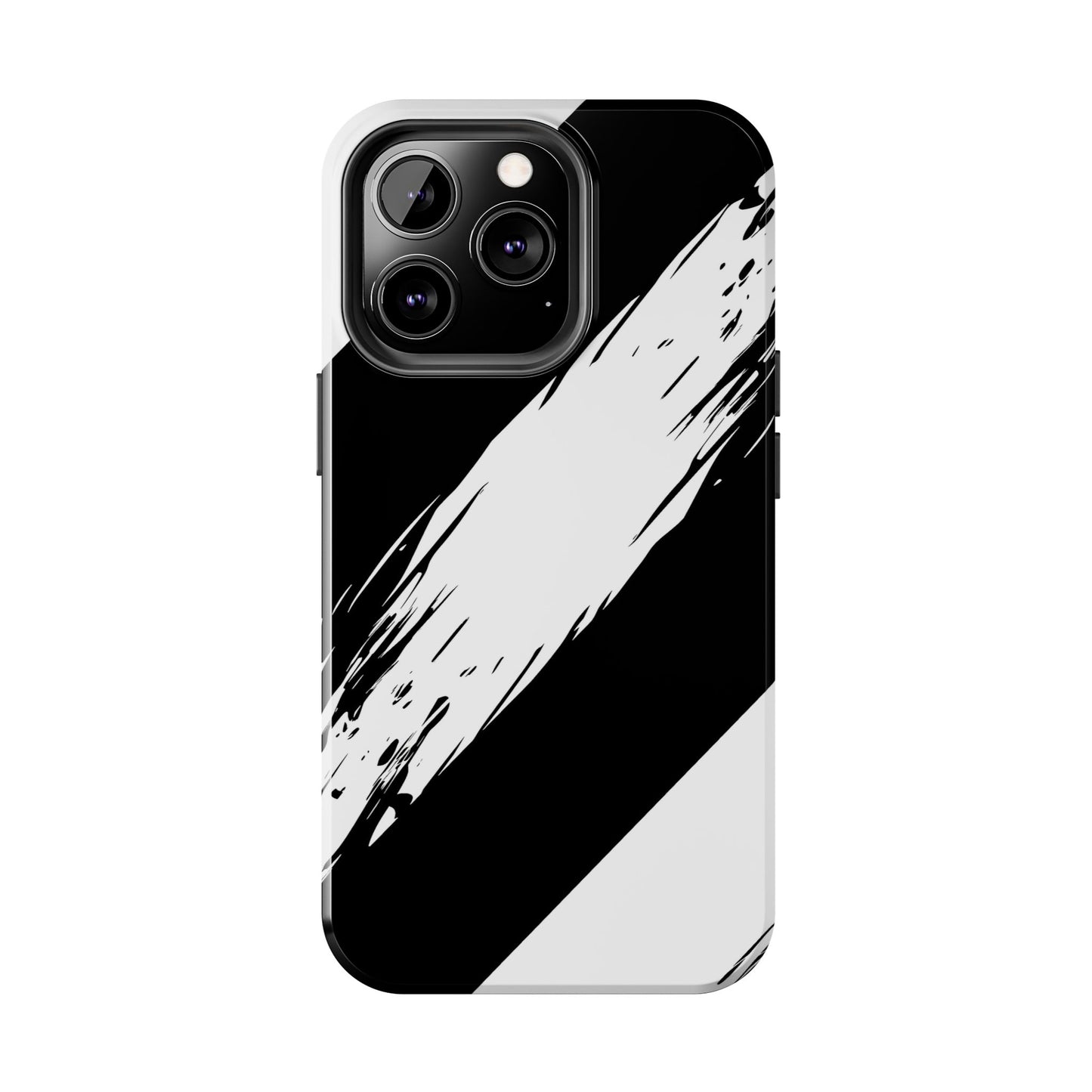 Funda/cubierta resistente para teléfono con rayas diagonales en blanco roto | Estética