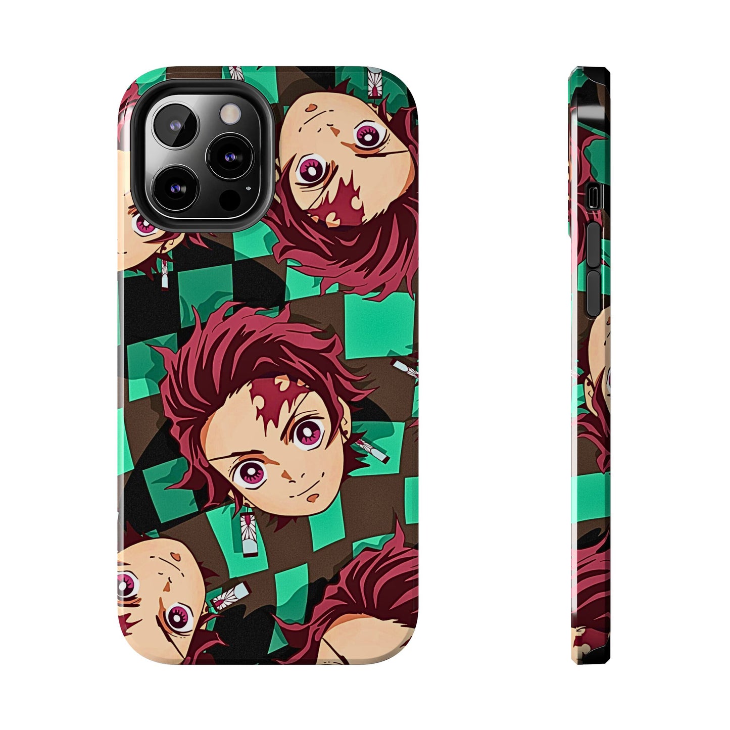 Tanjiro Kamado Head Pattern Tough Phone Case | Anime - Demon Slayer