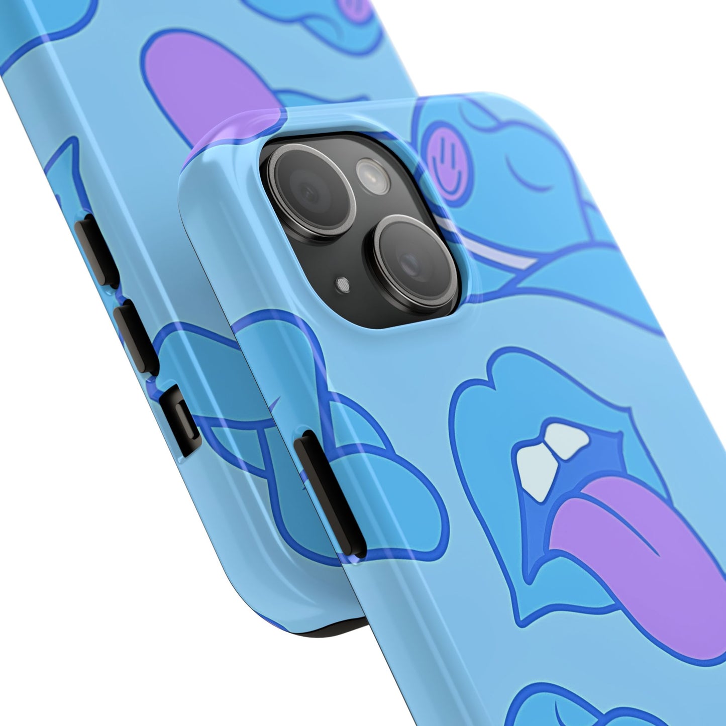 Preppy Cowboy Hat & Hot Lips Pattern (Version 2) Tough Phone Case | Aesthetic