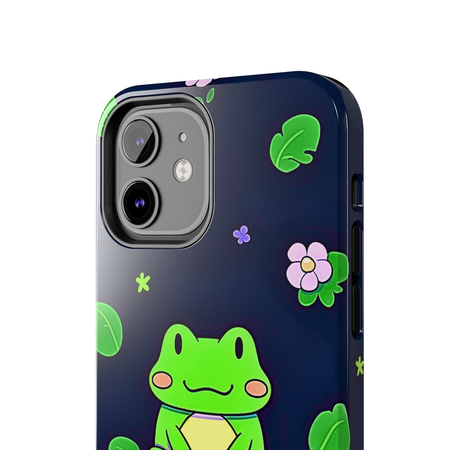 Adorable Froggy Black Tough Phone Case | Animals