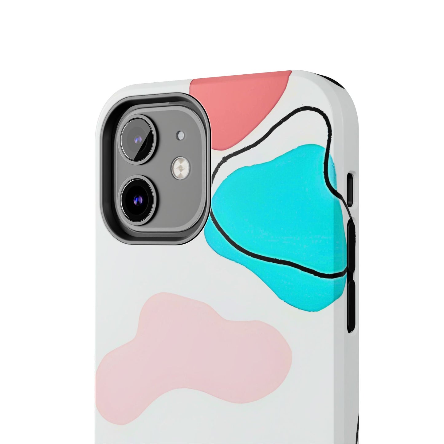 Abstract Shapes Preppy Pastel Style (Version 1) Tough Phone Case | Aesthetic