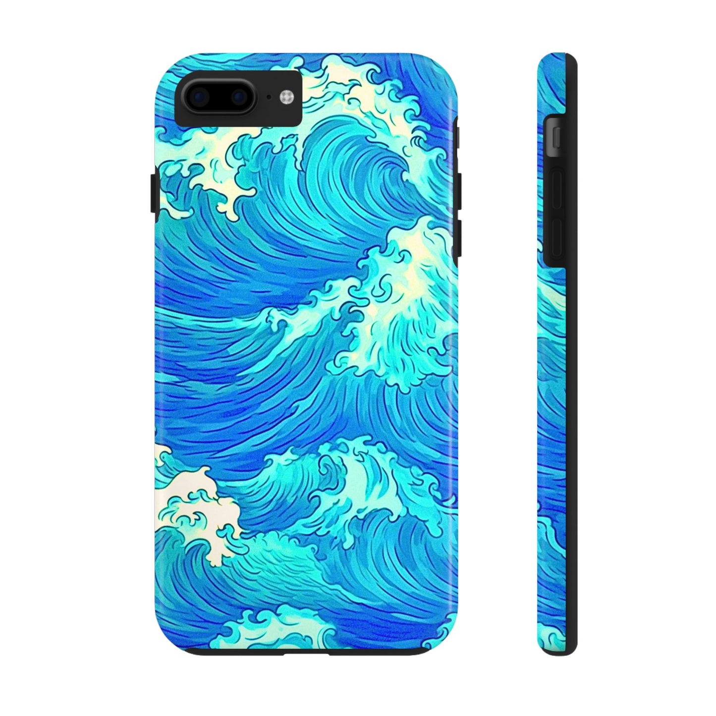 Cool Water Wave Style Tough Phone Case | Aesthetic
