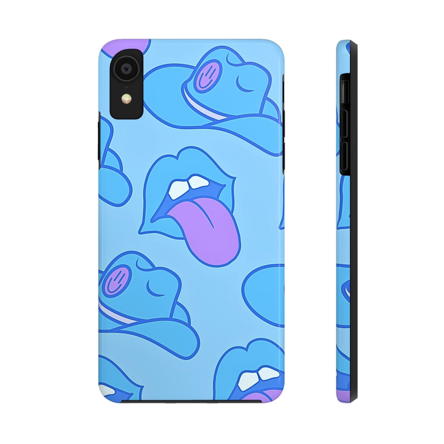 Preppy Cowboy Hat & Hot Lips Pattern (Version 2) Tough Phone Case | Aesthetic