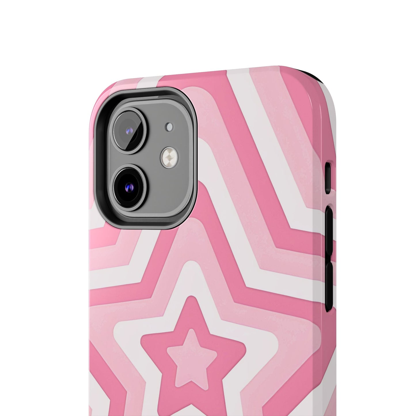 Pink Preppy Star Pattern Style Tough Phone Case | Aesthetic