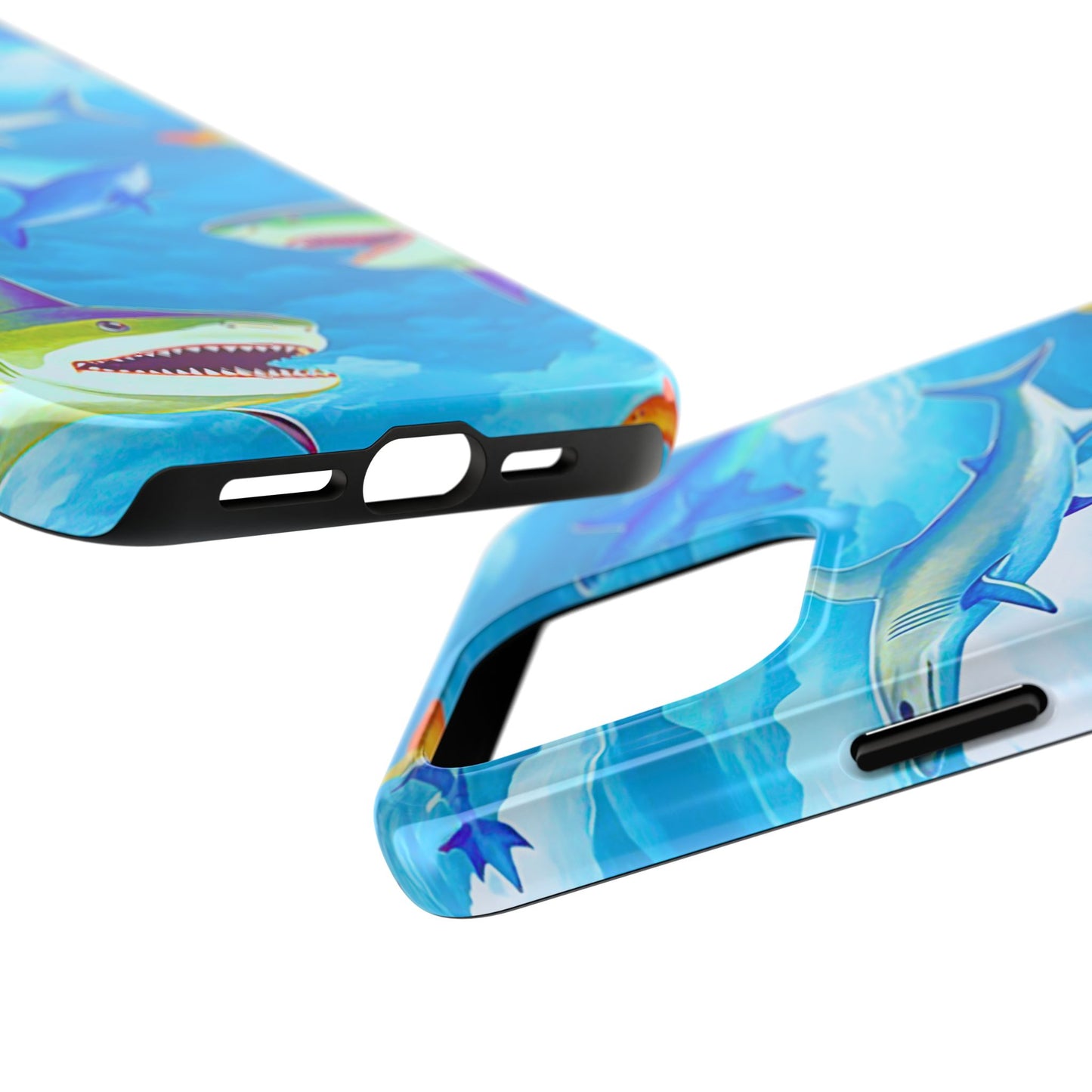 Sharks in the Sky Pattern Style Tough Phone Case | Animals