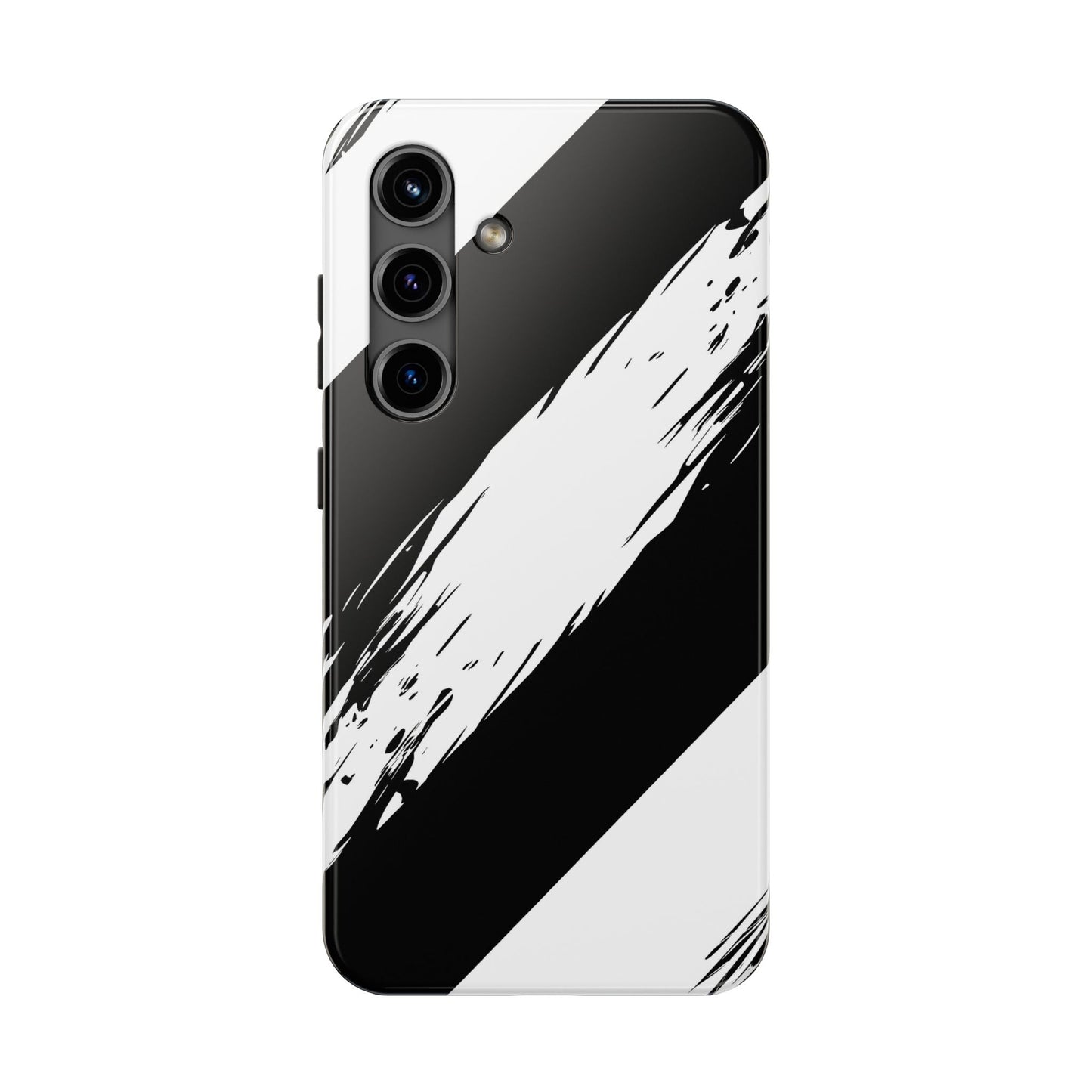 Funda/cubierta resistente para teléfono con rayas diagonales en blanco roto | Estética