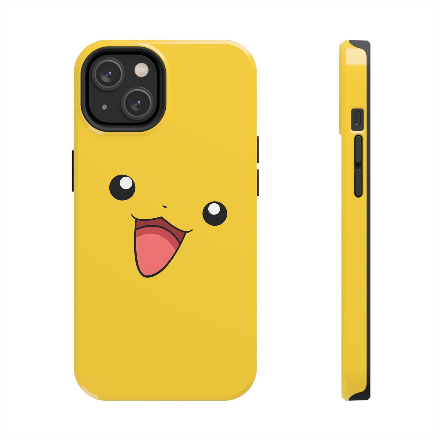 Electric Mouse Yellow Happy Face Minimal Design Tough Phone Case | Anime
