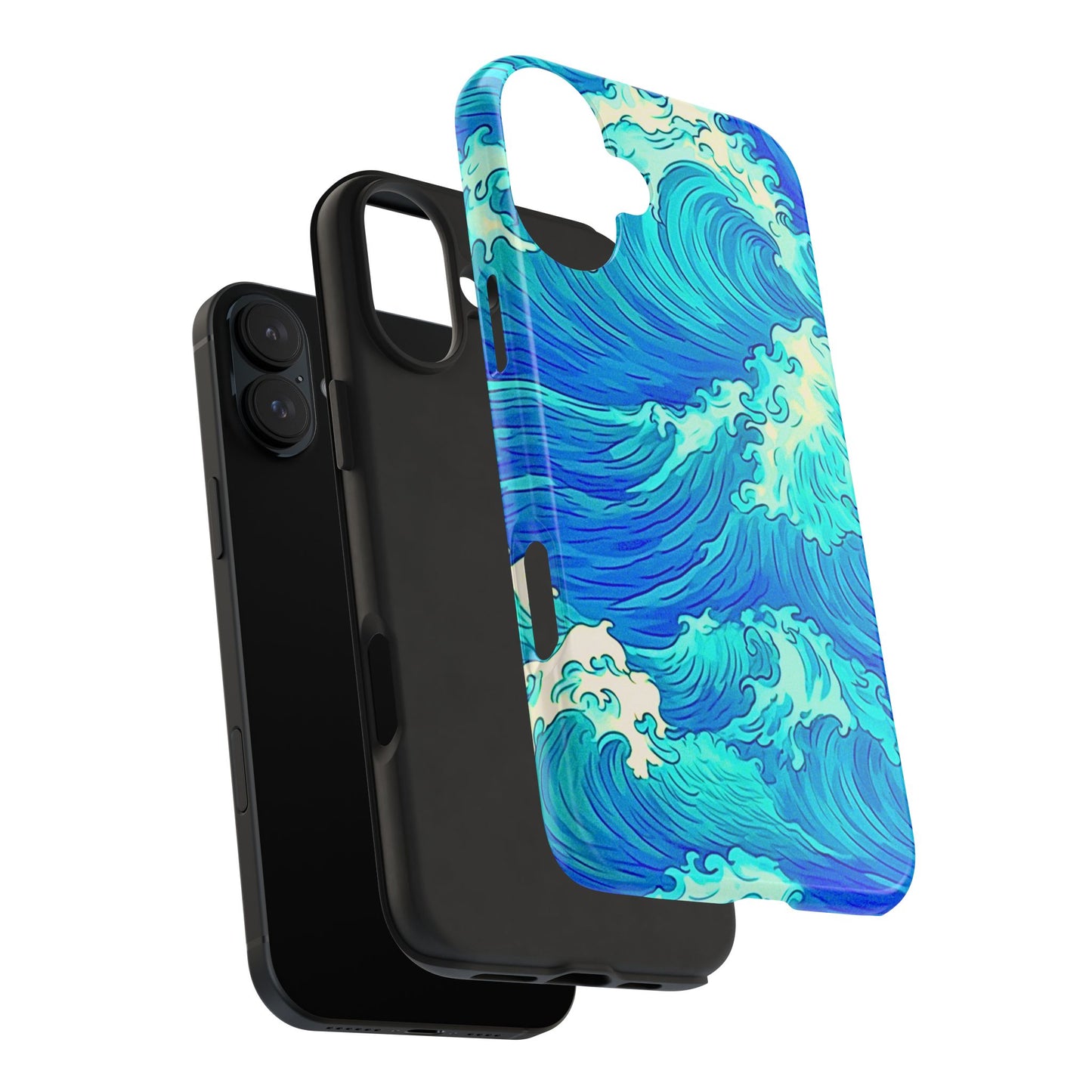 Cool Water Wave Style Tough Phone Case | Aesthetic