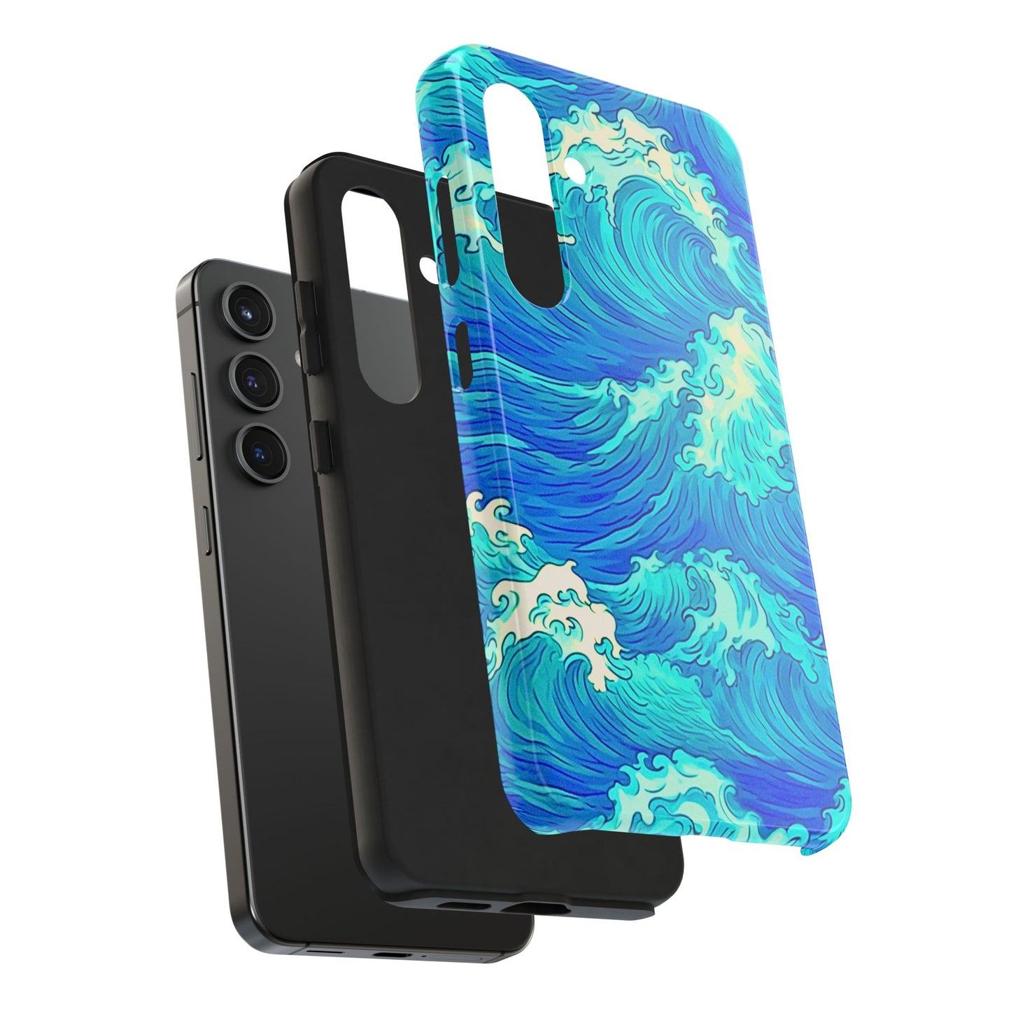 Cool Water Wave Style Tough Phone Case | Aesthetic