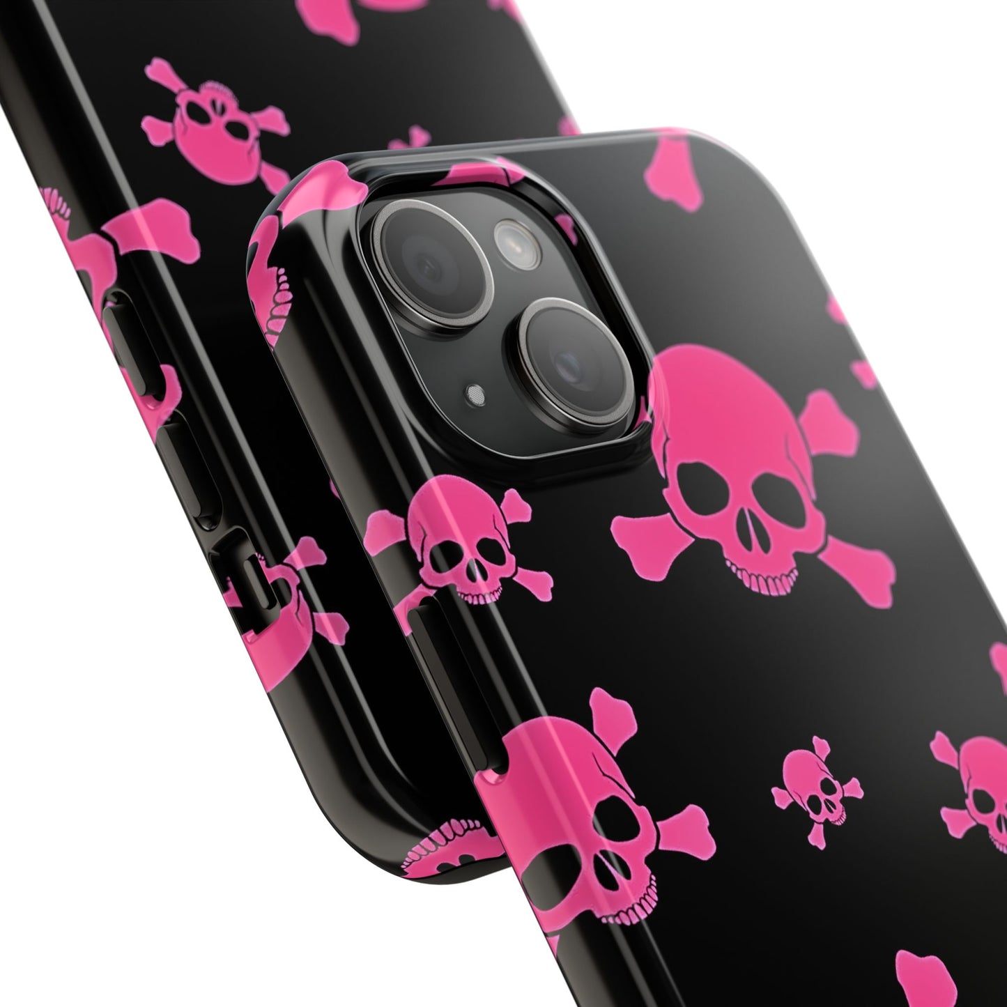 Pink Skull Emo Style Tough Phone Case | Aesthetic