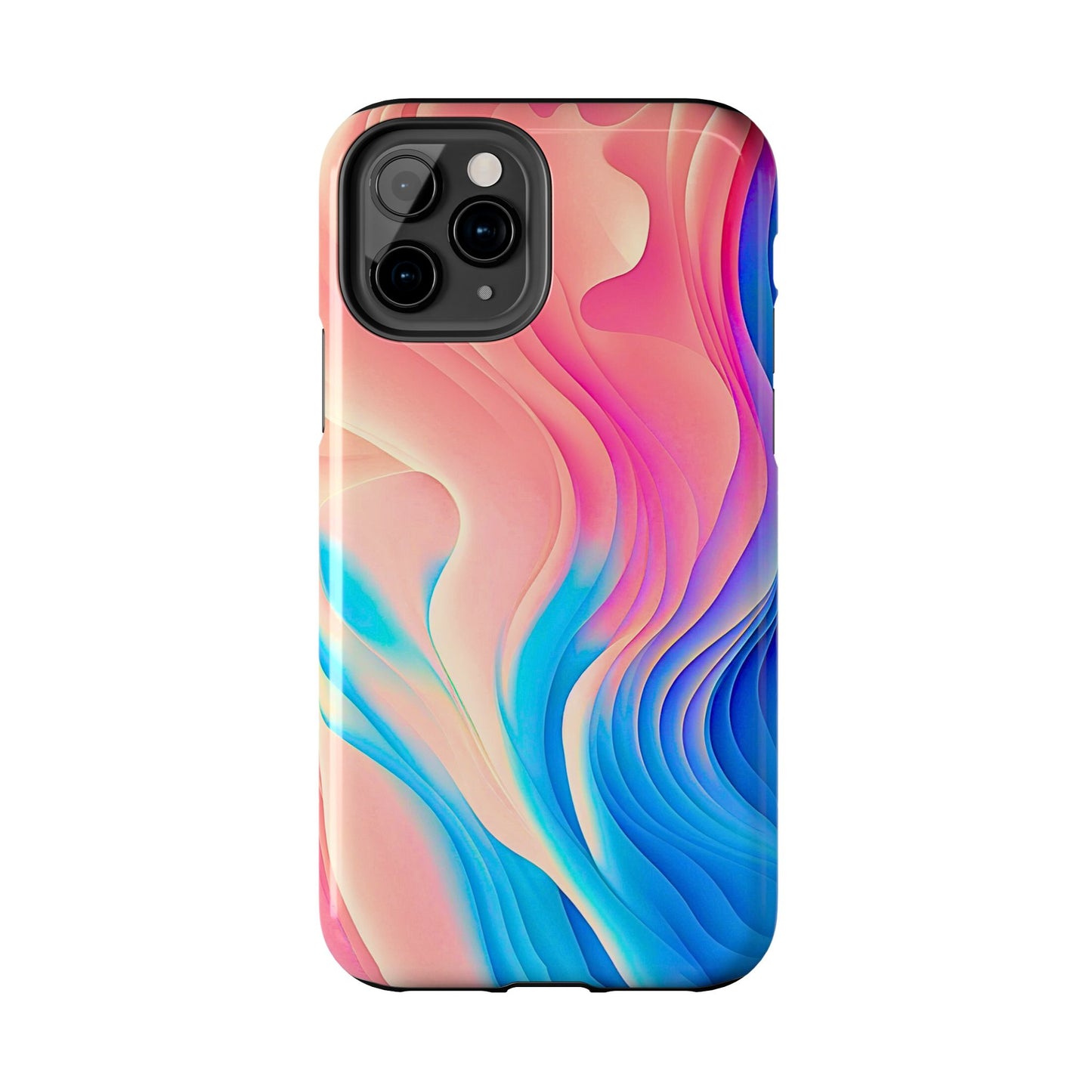 Abstract Pastel Waves Tough Phone Case | Aesthetic