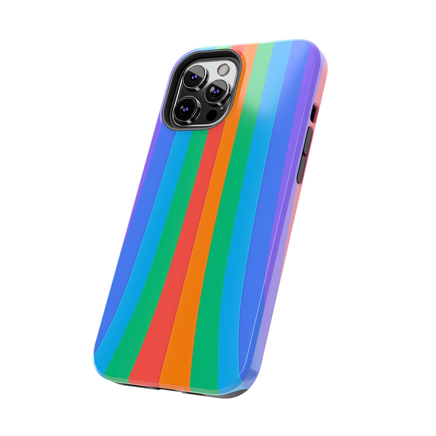 Funda resistente para teléfono con líneas de arcoíris hippies | Estética