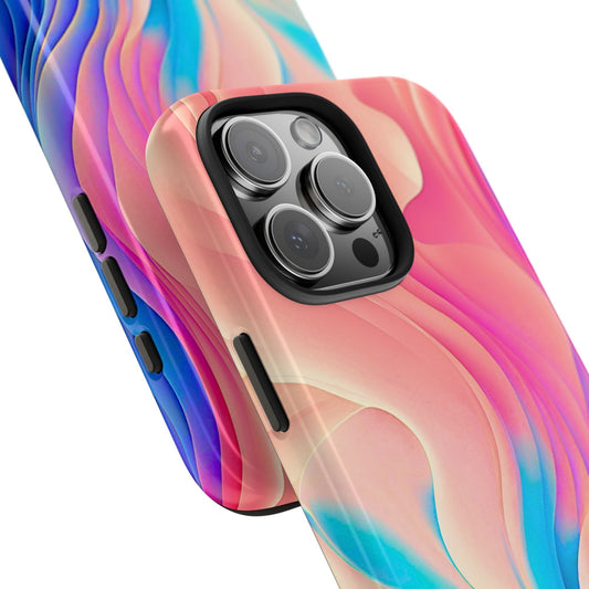 Abstract Pastel Waves Tough Phone Case | Aesthetic