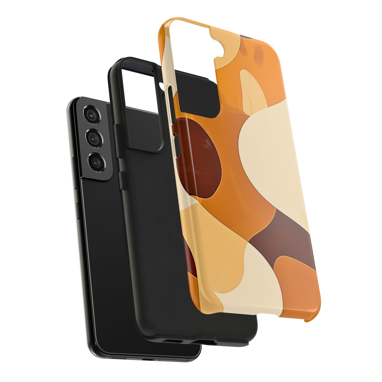 Funda/Cubierta resistente para teléfono con diseño en beige y marrón Earth Harmony | Estética