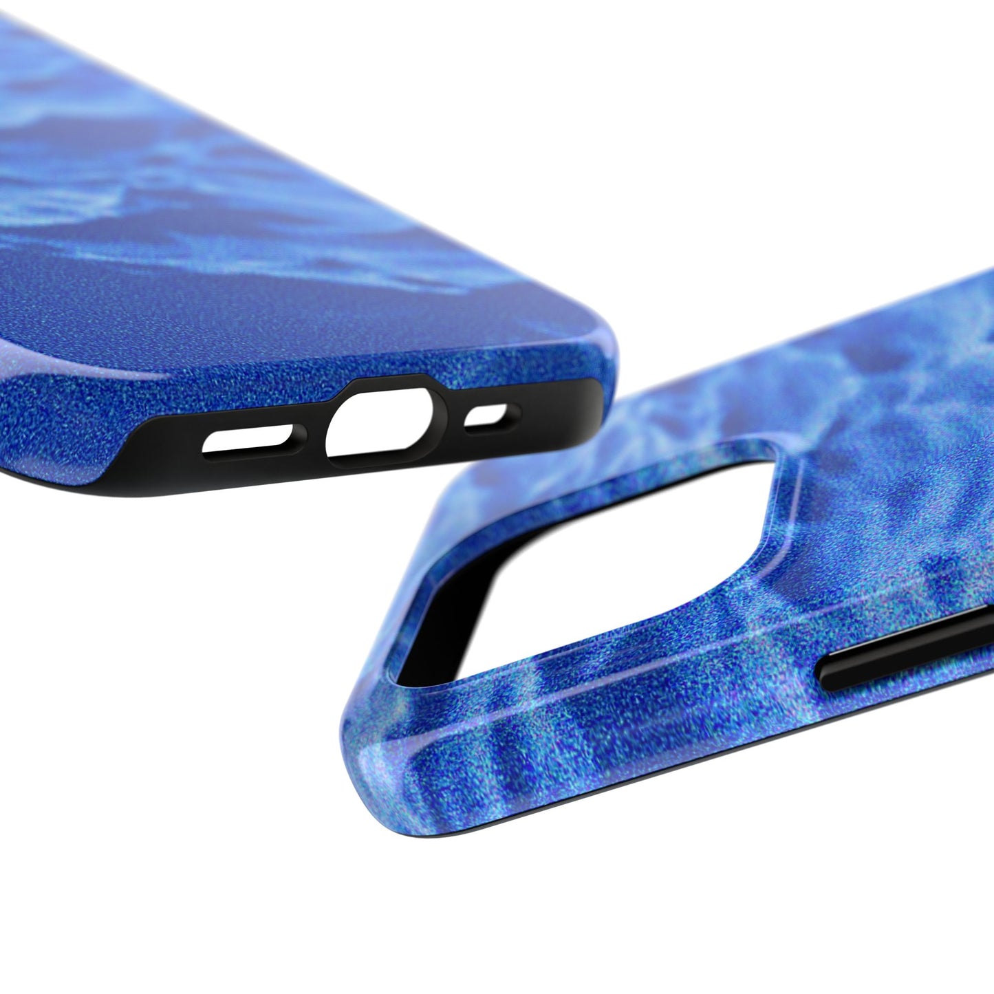 Blurred Ocean Waves Dark Blue Tough Phone Case | Aesthetic