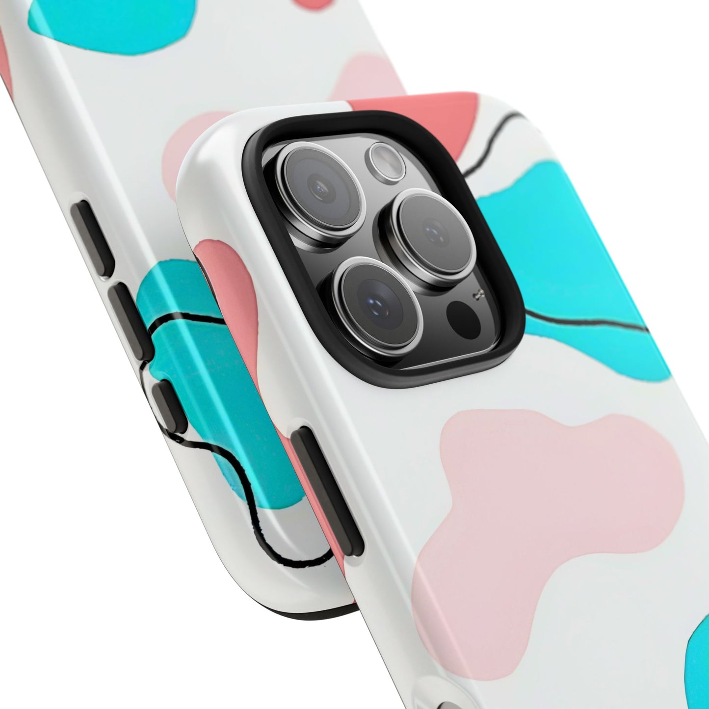 Abstract Shapes Preppy Pastel Style (Version 1) Tough Phone Case | Aesthetic