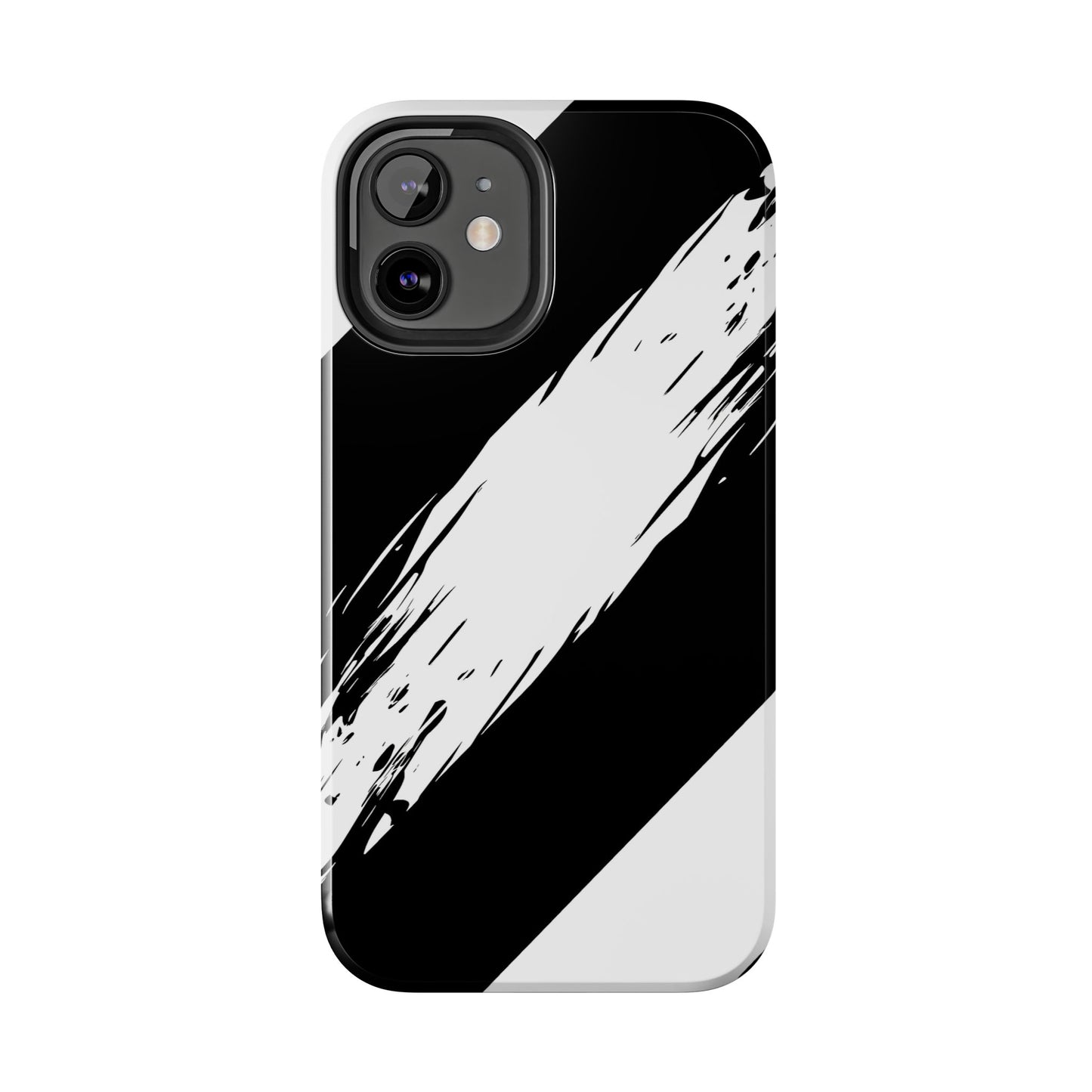 Funda/cubierta resistente para teléfono con rayas diagonales en blanco roto | Estética