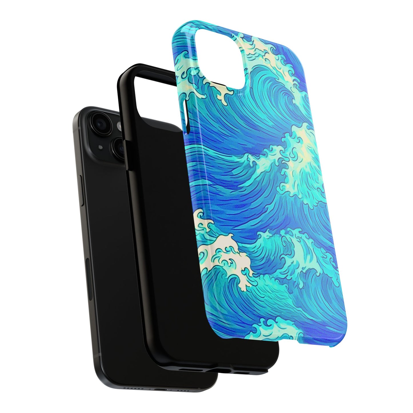 Cool Water Wave Style Tough Phone Case | Aesthetic