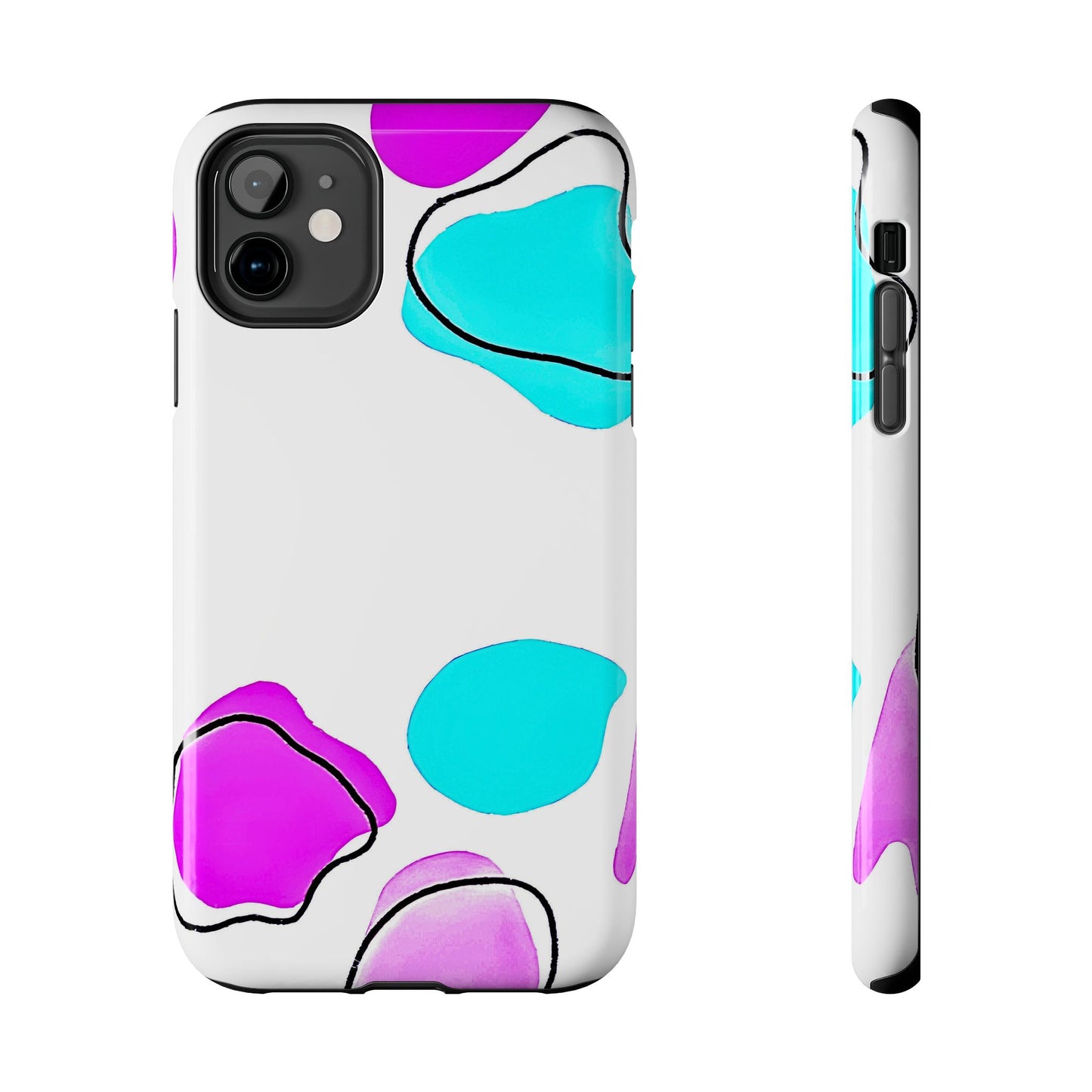 Abstract Shapes Preppy Pastel Style (Version 2) Tough Phone Case | Aesthetic
