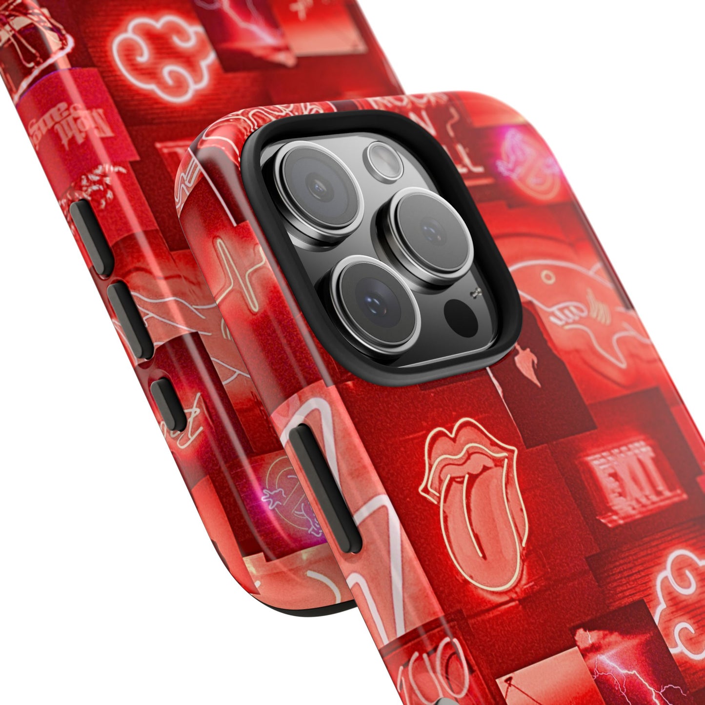Red Neon Style Tough Phone Case | Aesthetic