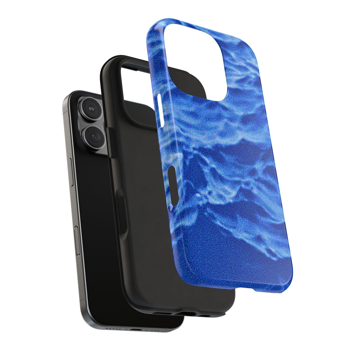 Blurred Ocean Waves Dark Blue Tough Phone Case | Aesthetic