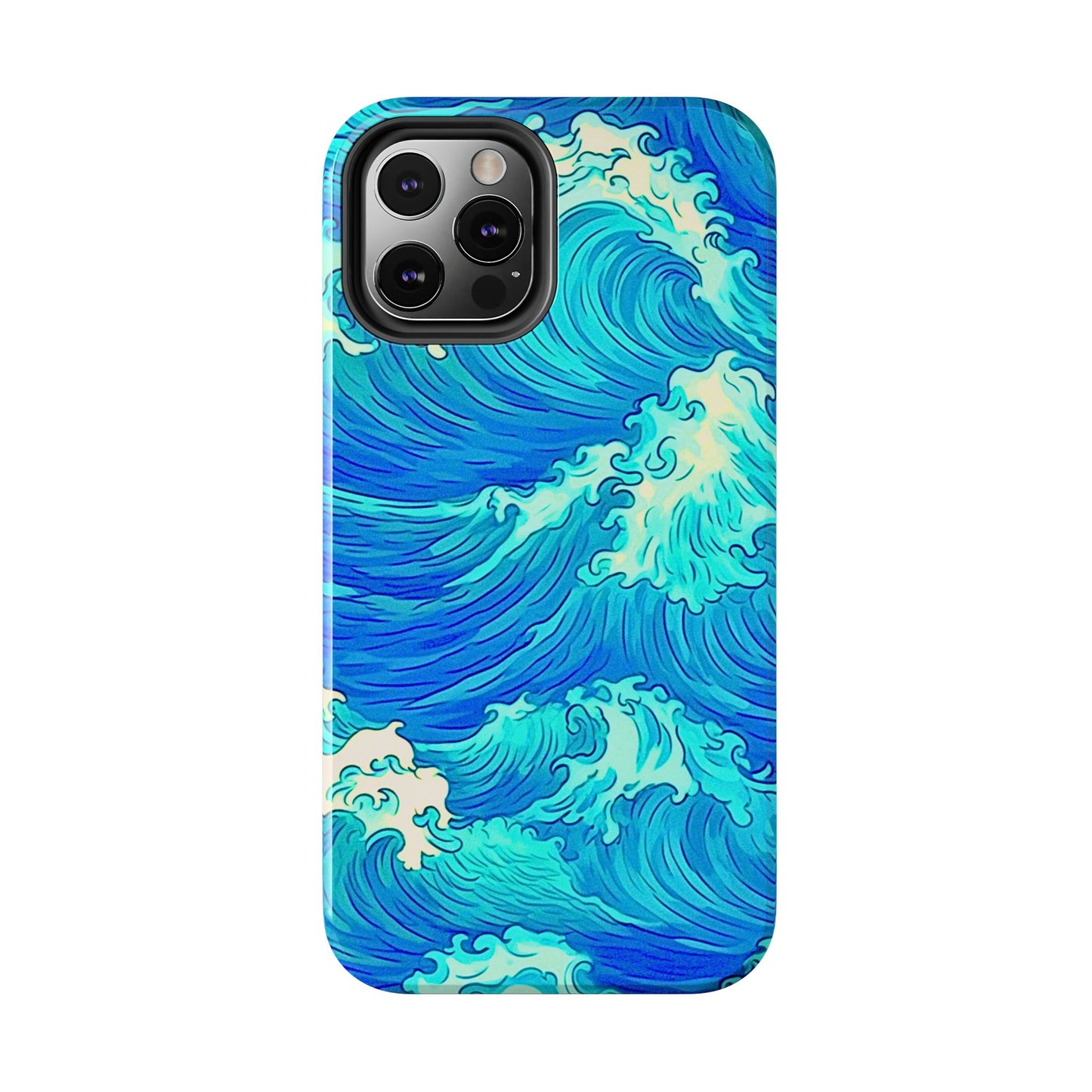 Cool Water Wave Style Tough Phone Case | Aesthetic