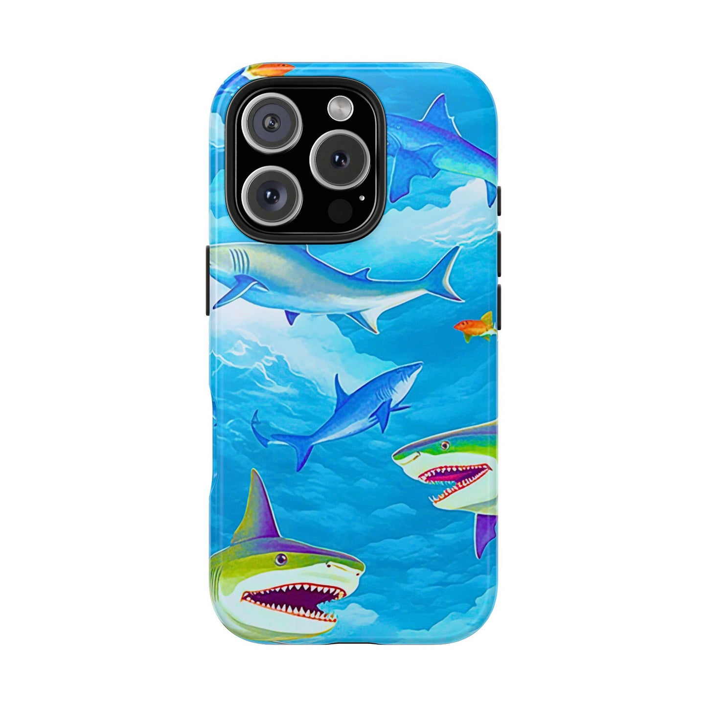Sharks in the Sky Pattern Style Tough Phone Case | Animals