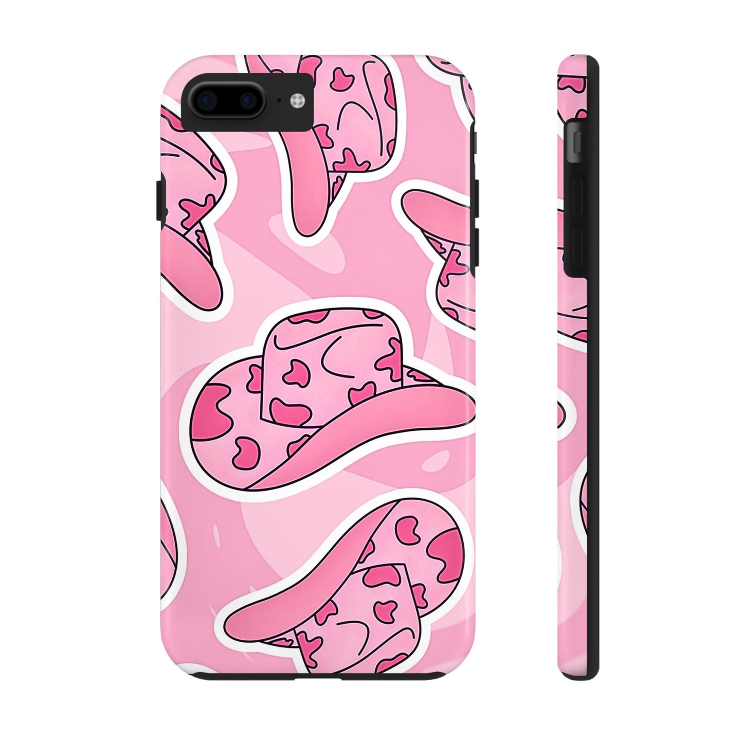 Pink Cowboy Hat Preppy Tough Phone Case | Aesthetic