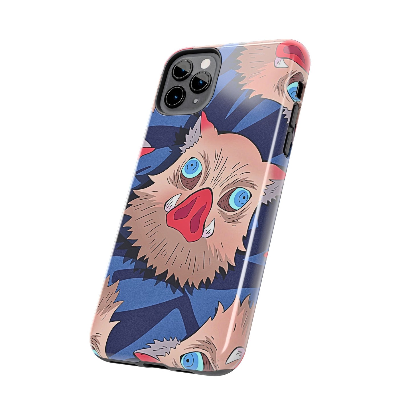 Inosuke Hashibira Head Pattern Tough Phone Case | Anime - Demon Slayer