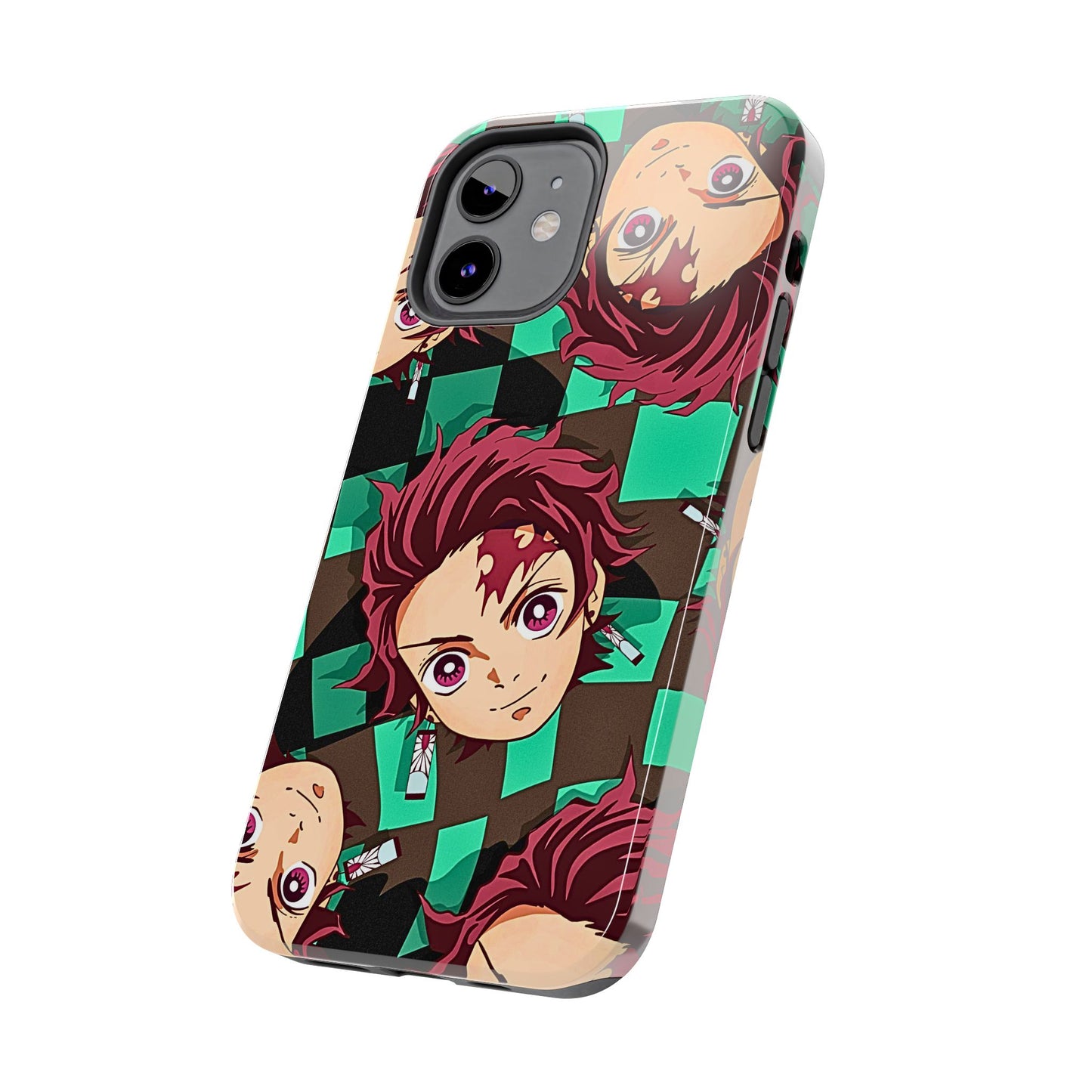 Tanjiro Kamado Head Pattern Tough Phone Case | Anime - Demon Slayer