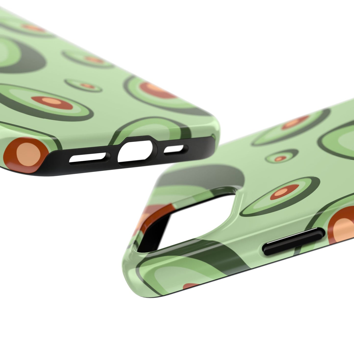 Trendy Avocado Pattern Green Aesthetic Minimal Fruit Phone Case | Food