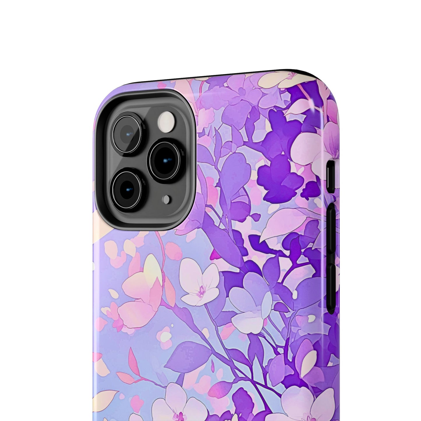 Funda resistente para teléfono con delicados estampados florales en tonos pastel | Estética