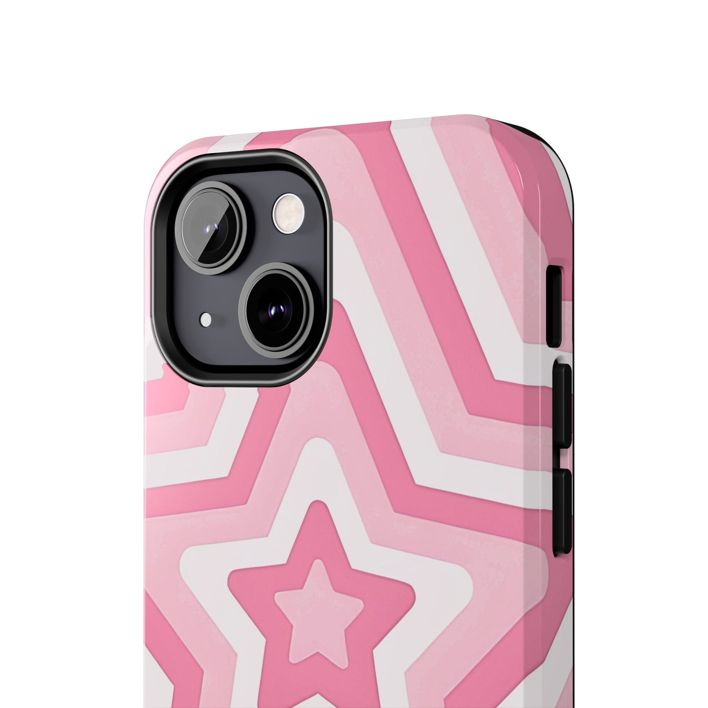 Pink Preppy Star Pattern Style Tough Phone Case | Aesthetic