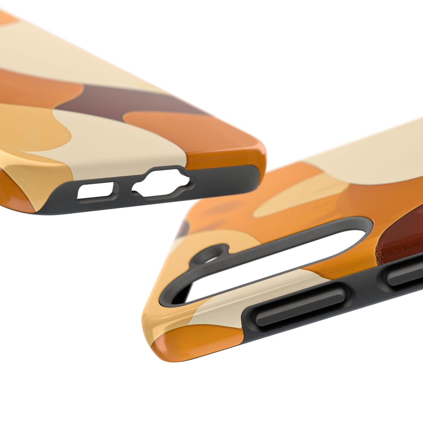 Funda/Cubierta resistente para teléfono con diseño en beige y marrón Earth Harmony | Estética
