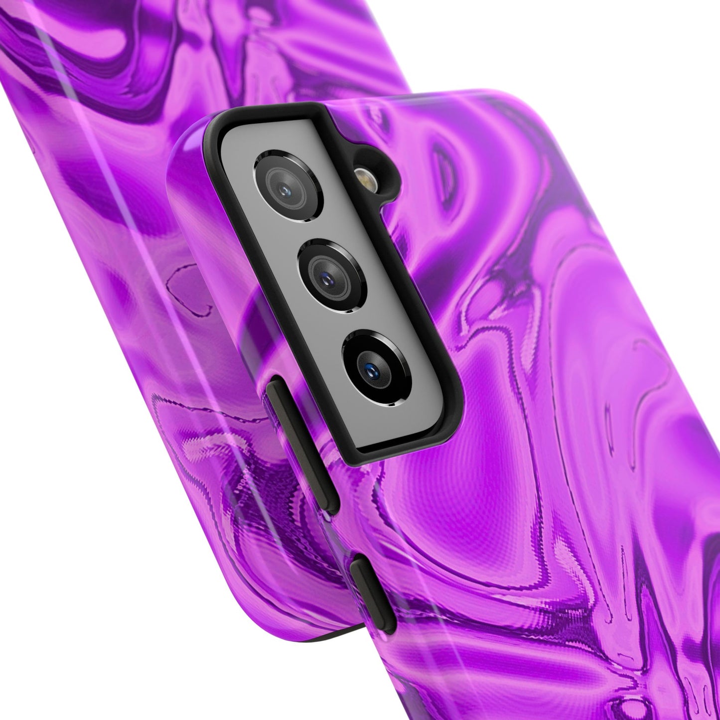 Liquid Metal Purple Tough Phone Case | Aesthetic