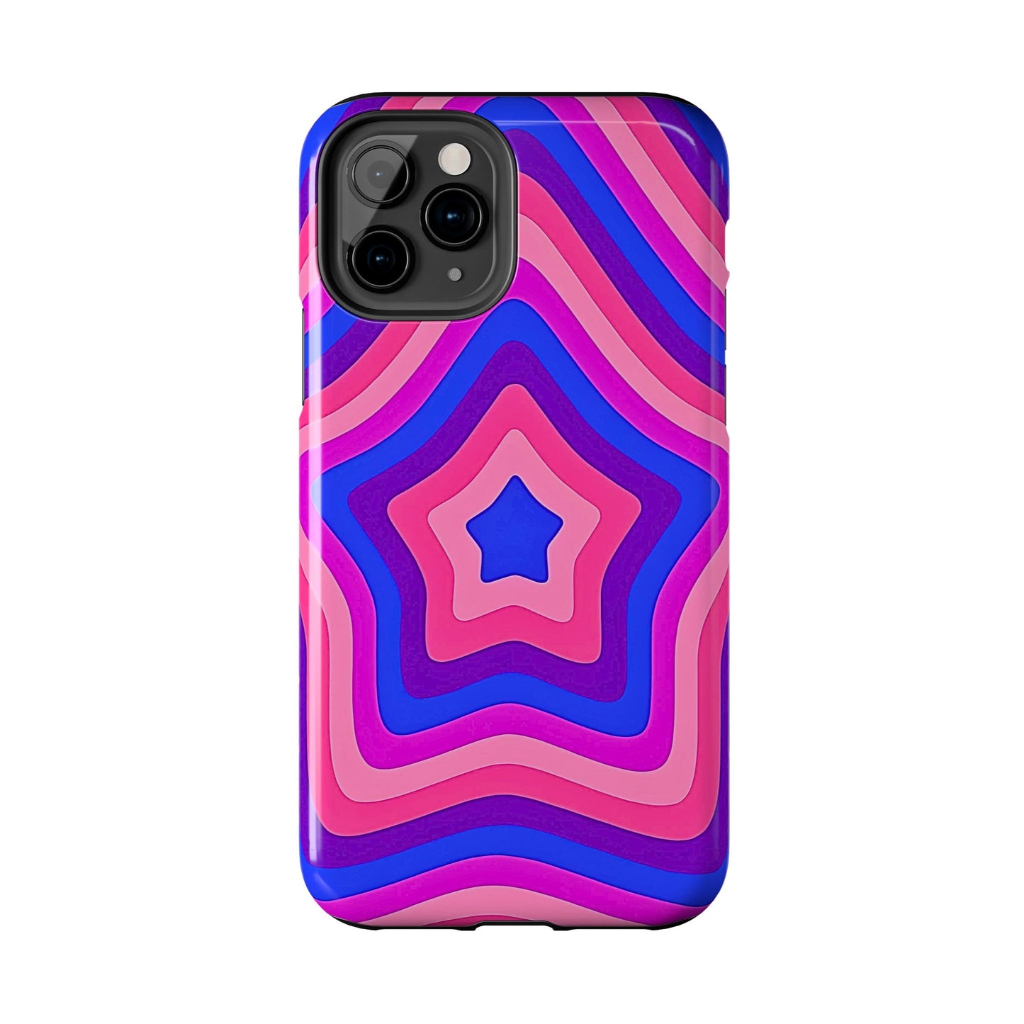 Funda resistente para teléfono con diseño de estrella retro | Estética
