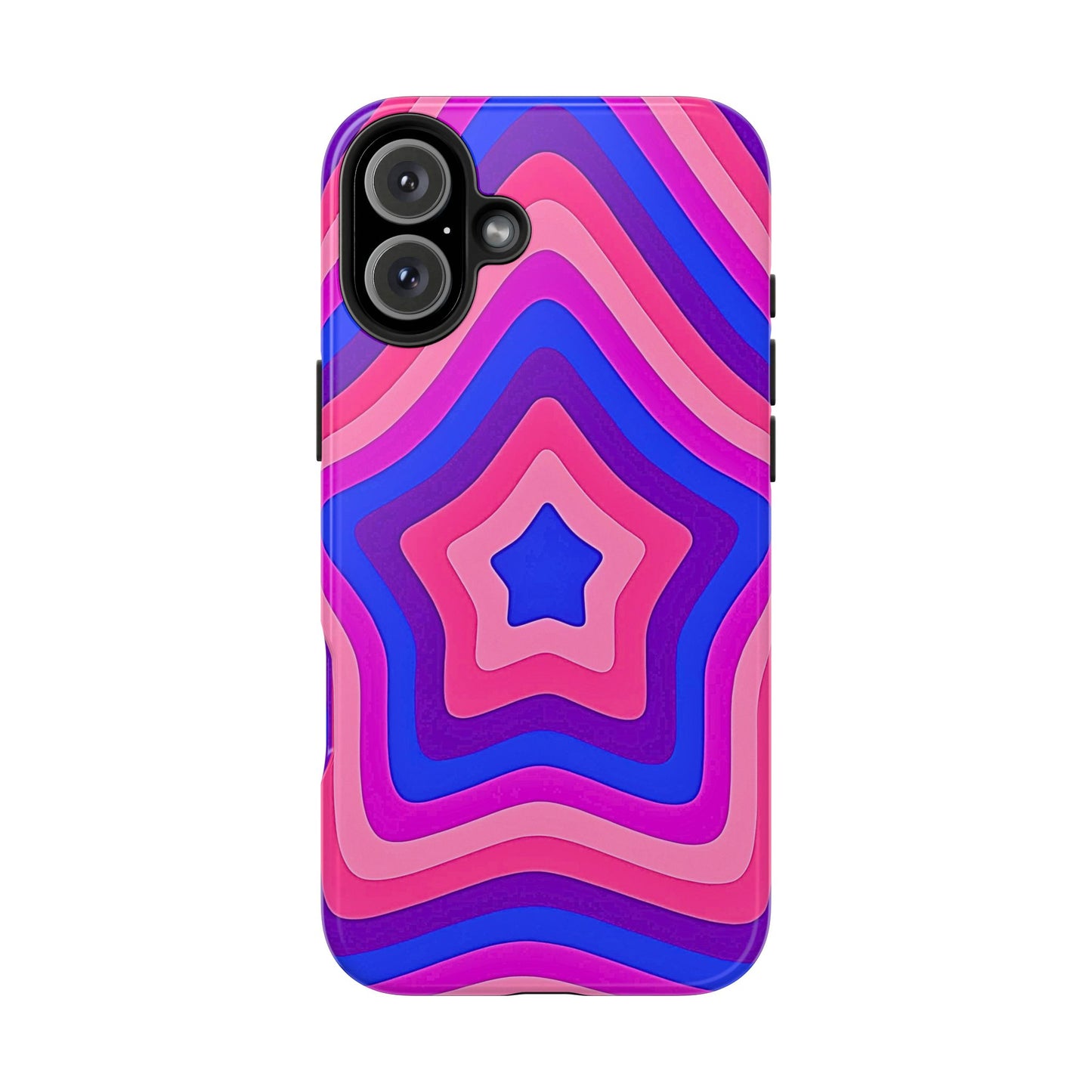 Funda resistente para teléfono con diseño de estrella retro | Estética