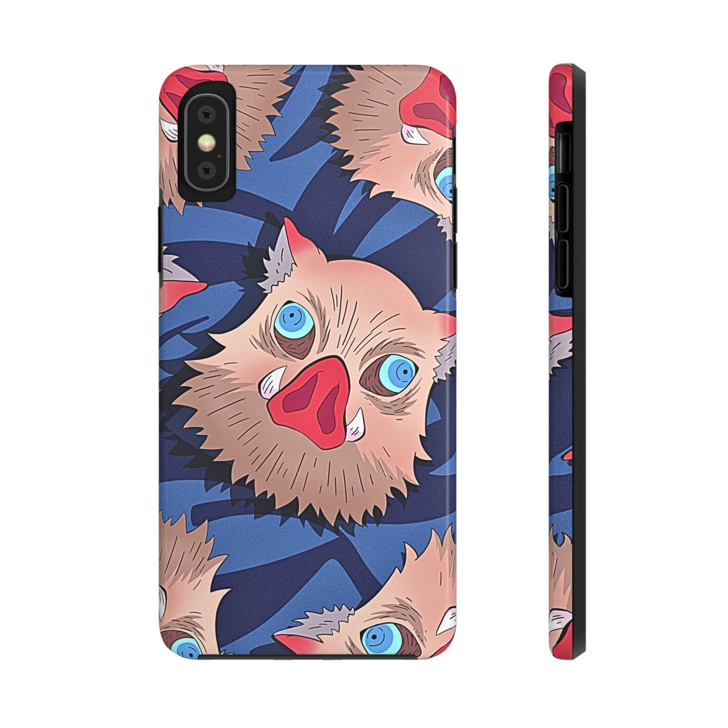 Inosuke Hashibira Head Pattern Tough Phone Case | Anime - Demon Slayer