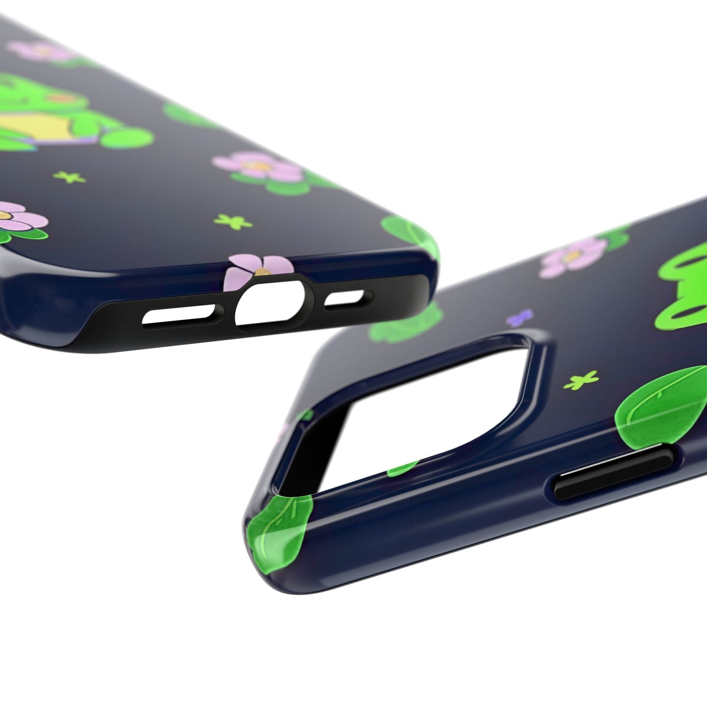 Adorable Froggy Black Tough Phone Case | Animals