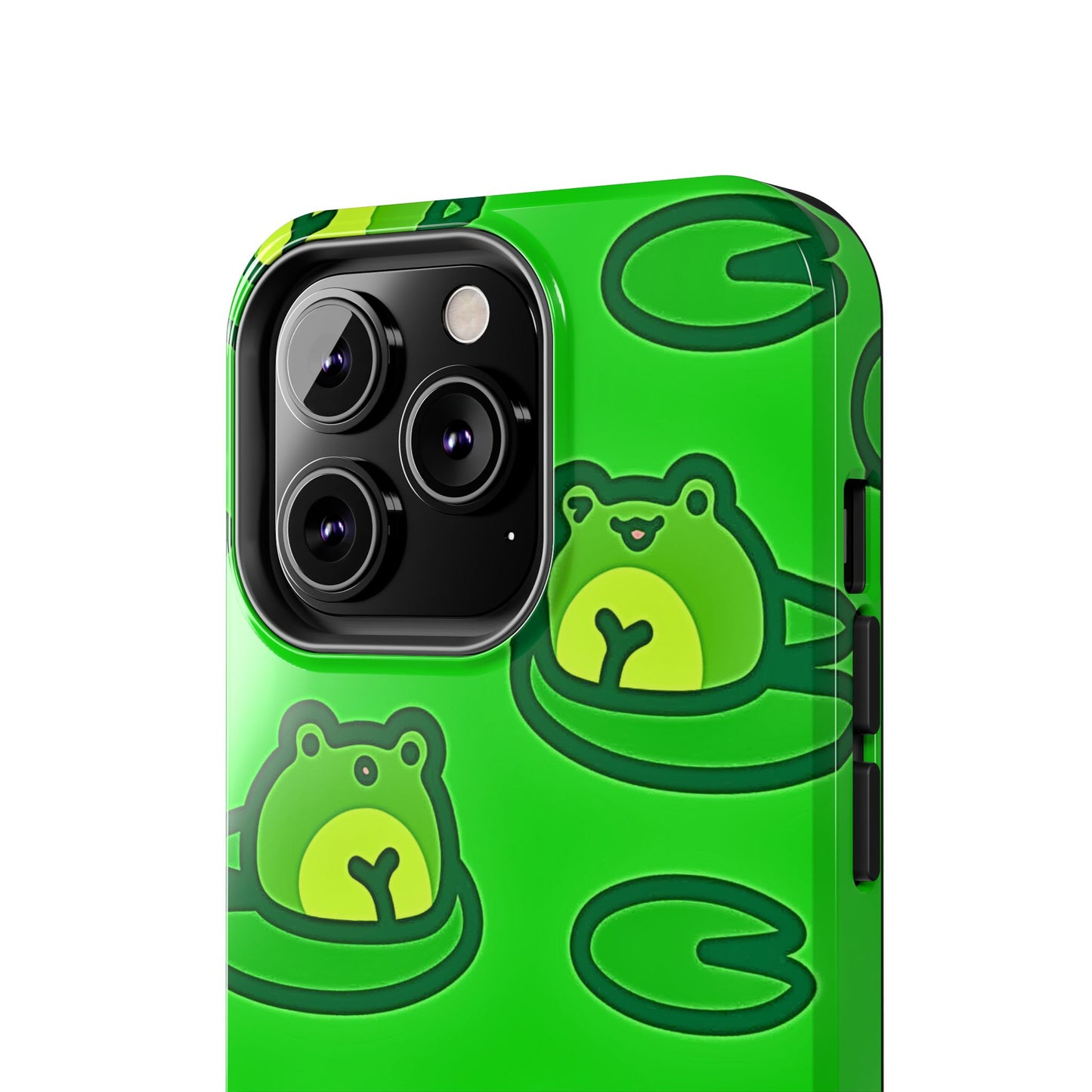 Cute Green Frogs Pattern Tough Phone Case | Animals