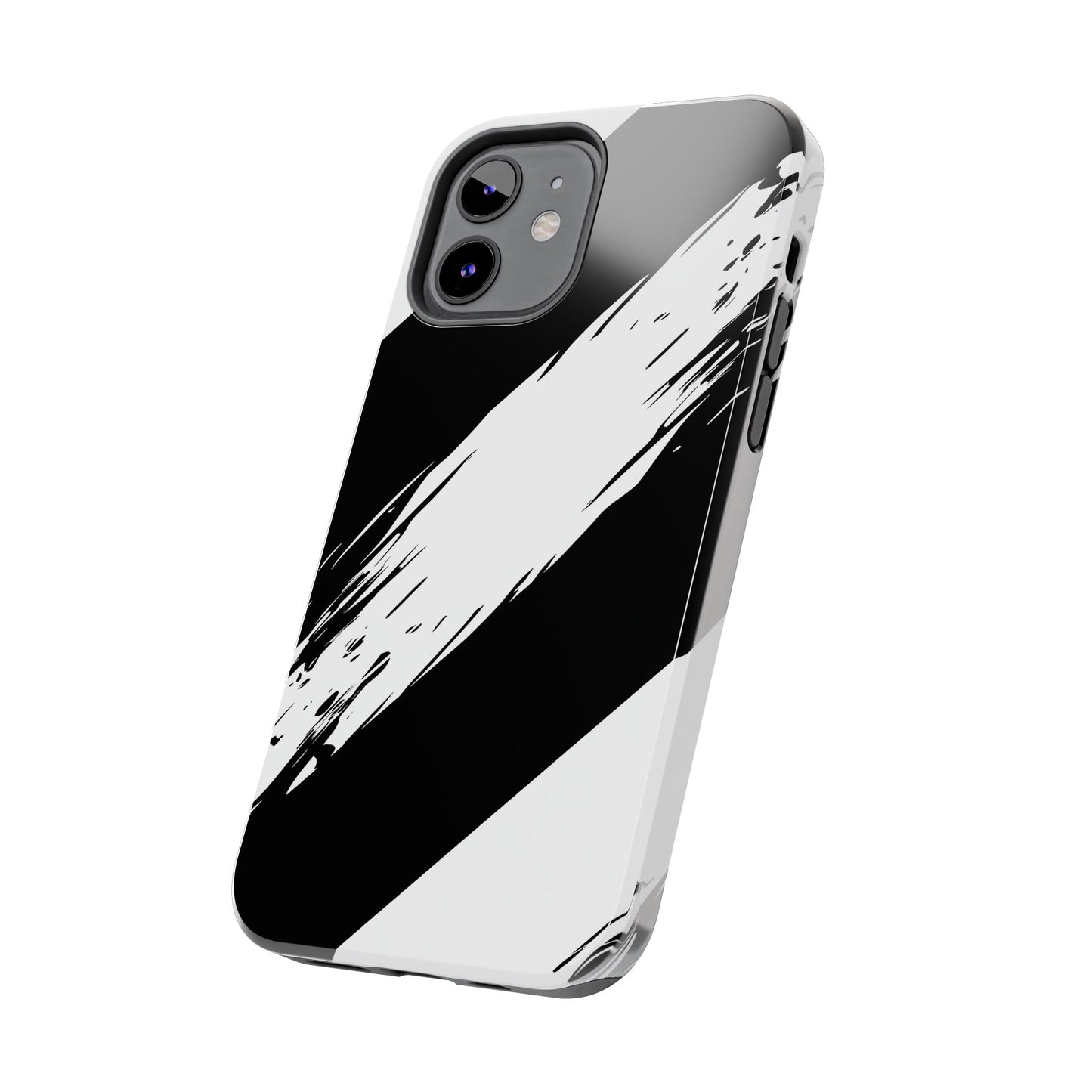 Funda/cubierta resistente para teléfono con rayas diagonales en blanco roto | Estética