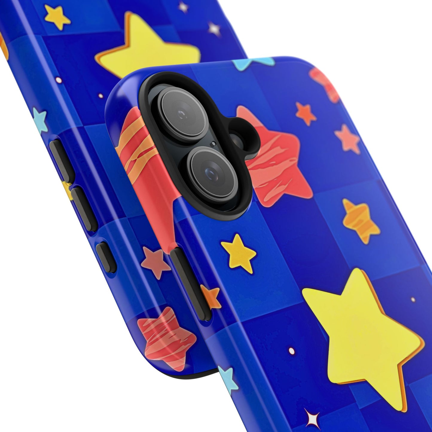 Vibrant Preppy Stars Pattern Tough Phone Case | Aesthetic