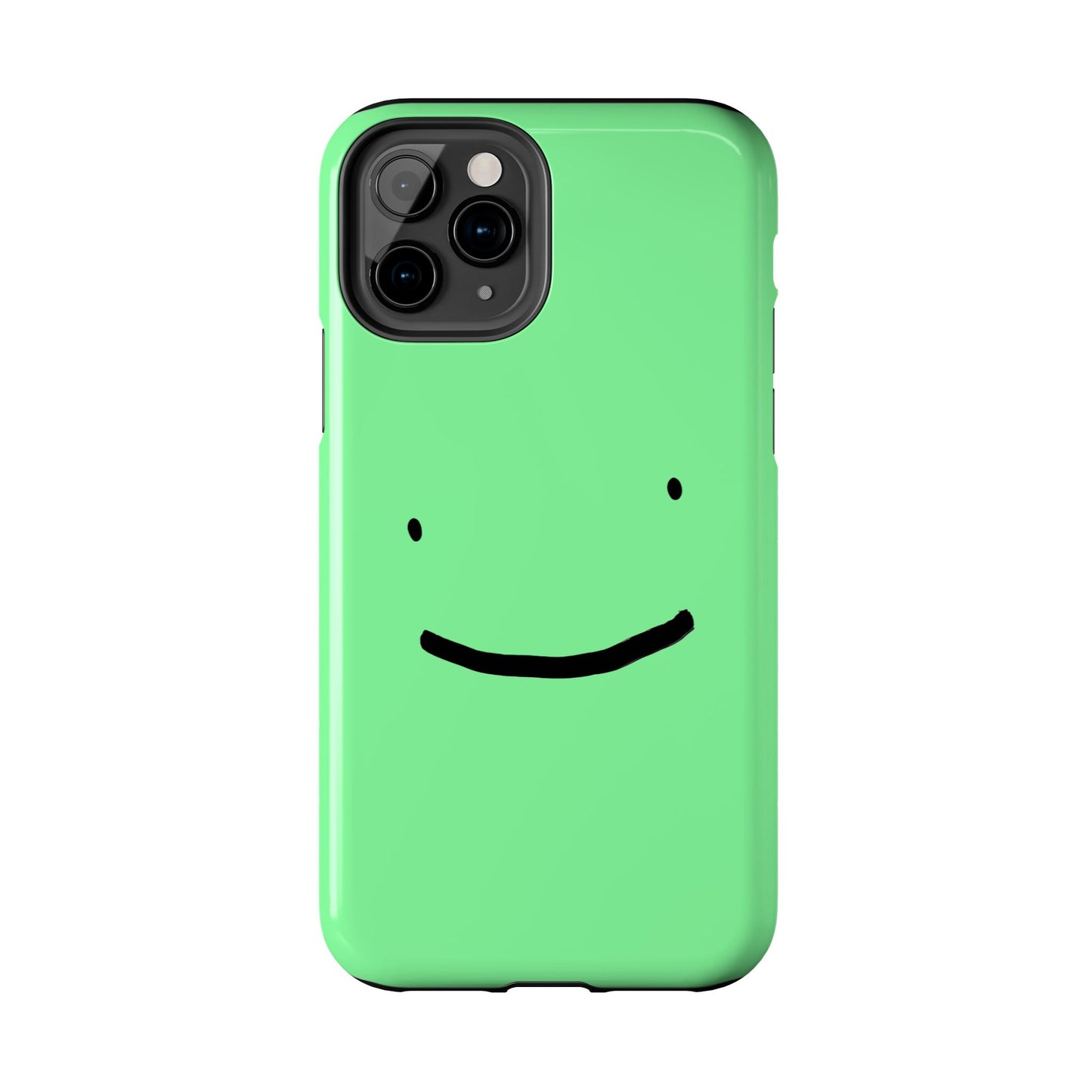 Simple Smile Green Face Tough Phone Case | Other