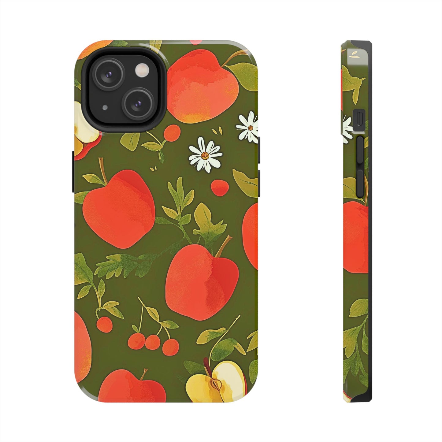 Apple & Berry Garden Pattern Style Tough Phone Case/Cover | Aesthetic
