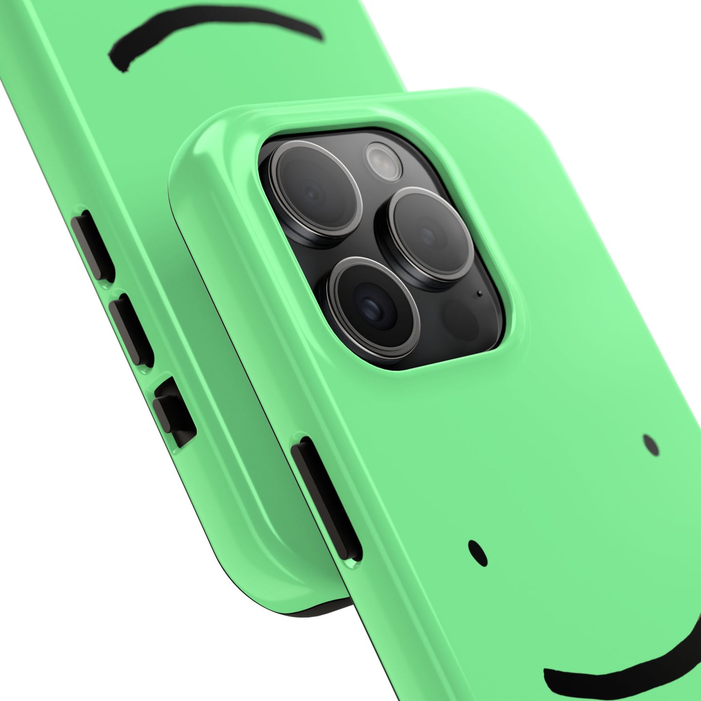 Simple Smile Green Face Tough Phone Case | Other