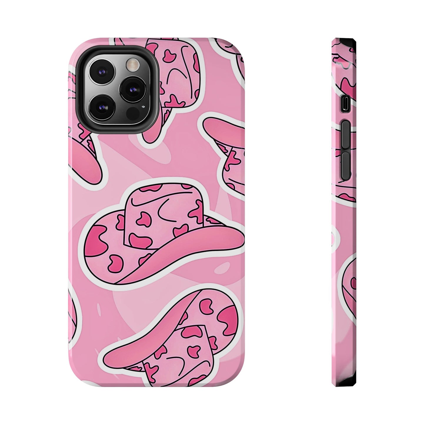 Pink Cowboy Hat Preppy Tough Phone Case | Aesthetic
