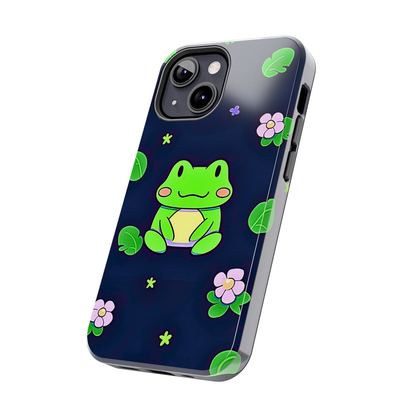 Adorable Froggy Black Tough Phone Case | Animals