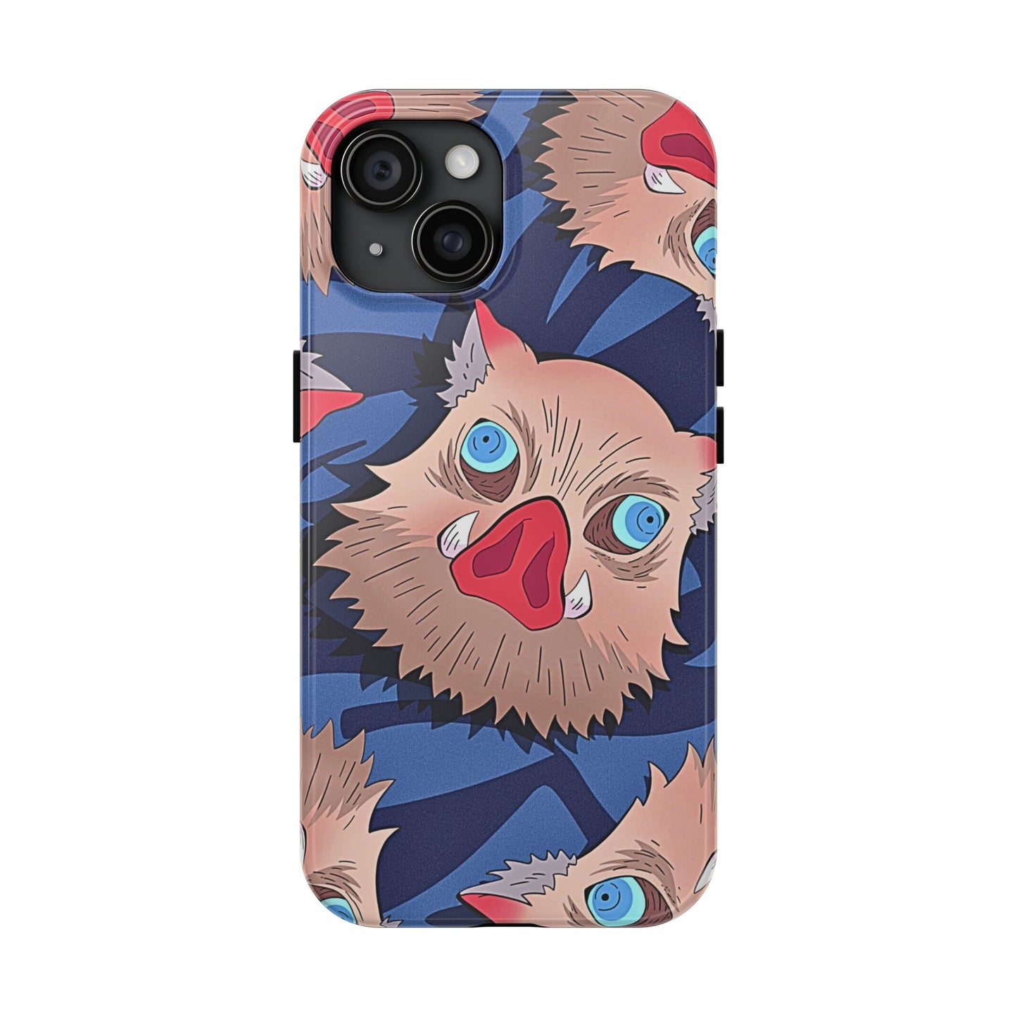 Inosuke Hashibira Head Pattern Tough Phone Case | Anime - Demon Slayer