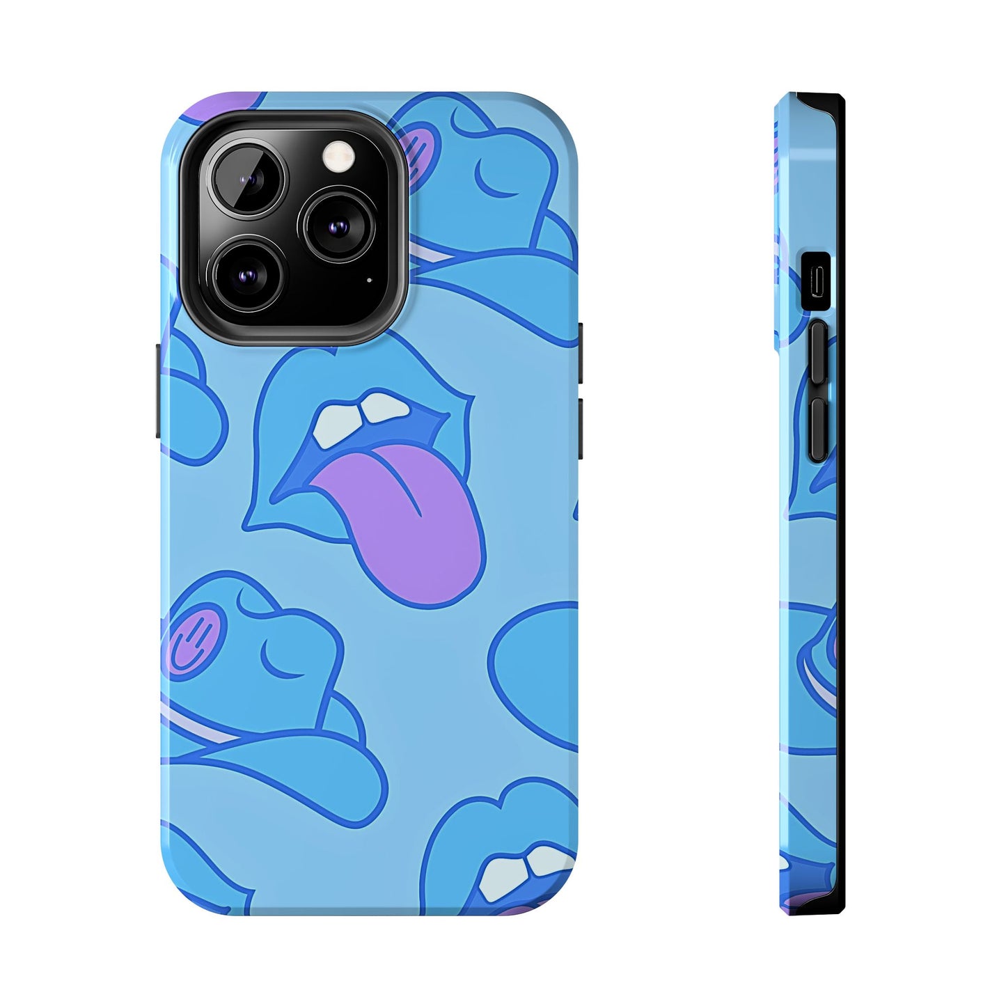 Preppy Cowboy Hat & Hot Lips Pattern (Version 2) Tough Phone Case | Aesthetic