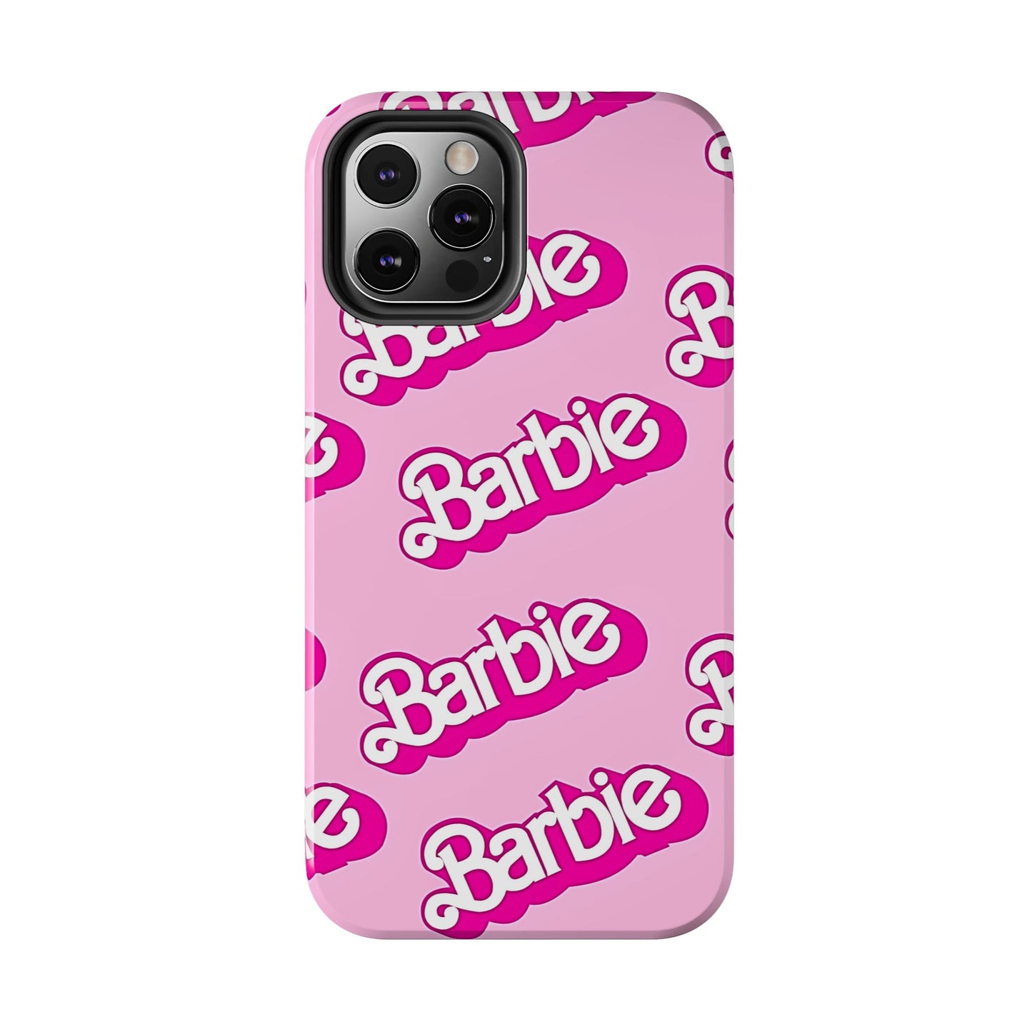 Retro Style Barbie Logo Pattern Tough Phone Case/Cover | Aesthetic